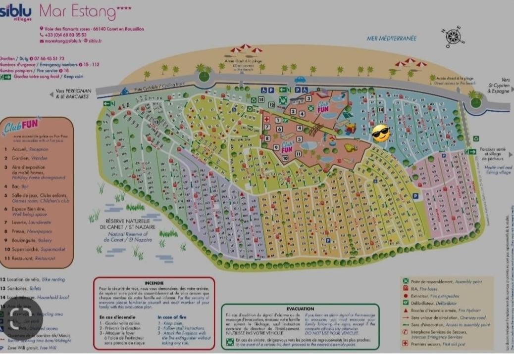 Mobil-Home Le Cocon Fun Pass Non Inclus Canet-en-Roussillon Dış mekan fotoğraf